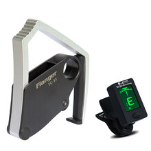 Flanger 弗兰格FC33 吉他变调夹 民谣木吉他capo 移调变音夹配件 FC33银色款+吉他调音器