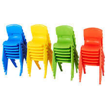 幼儿园椅子加厚靠背椅子儿童桌椅塑料椅宝宝小凳子/儿童餐椅 托班绿色