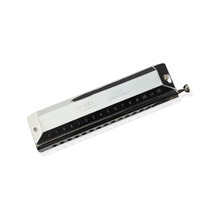 奇美半音阶口琴12孔口琴QM12A初学者成人专业演奏乐器 1664银色口琴