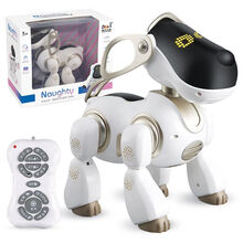 盈佳智能遥控宠物狗机器人布莱迪对话机器狗电动儿童玩具套装音乐语音感应对话 布莱迪机器狗新款