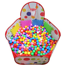 婴儿加厚海洋球球池 儿童男孩女孩宝宝婴儿波波球池 布池投篮池球池围栏 幼儿园户外玩具玩具球45678 1.2投篮+中300个+大100个+4地垫