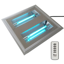 小而美·美生活 紫外线消毒灯医院用家用uv灭菌器 吸顶杀菌灯 铝扣板天花集成吊顶内镶嵌入式可明装暗装 标配+遥控定时 60W (60*60cm)