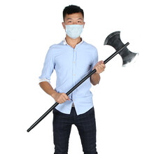 万圣节道具配饰装扮cosplay佐罗国王加勒比海盗装备权杖镰刀海盗枪海盗刀 组合105CM斧头