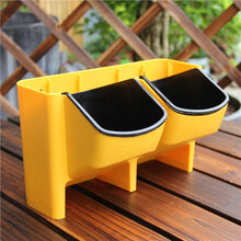 江影清 立体组合植物墙花盆绿阳台室内外背景墙树脂挂盆简约壁挂花盆 桔色 中等