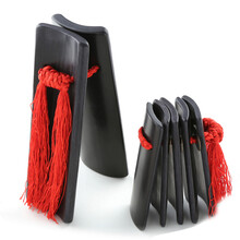 国悦 快板竹板 成人儿童快板 5片竹子响板 乐器 黑色水煮快板【儿童款】