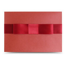 轻奢欧式高档商务信封 素雅简洁无字年终奖大闸蟹请柬邀请函新年颁奖信封套创意教师节妇女节礼券贺卡信封 红底+酒红结