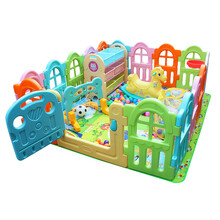 loveforever儿童围栏游戏宝宝儿童婴儿学步安全护栏爬行垫栅栏游乐园室内家用玩具 森林3.2平方A款