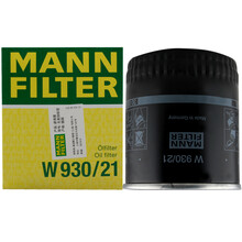 曼牌(MANNFILTER)机油滤清器/机滤/机油滤芯W930/21适用帕萨特/领驭/奥迪A4/A6/A6L/A8/Allroad