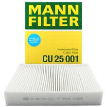 超市	
曼牌(MANNFILTER)空调滤清器/空调滤芯CU25001适用进口宝马1系/2系/3系/4系/华晨宝马3系