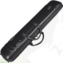 琴兹（Qin Ci） 专业鹿皮绒二胡盒防震摔防水内置湿度计二胡配件厂家 黑色拼皮双背二胡盒