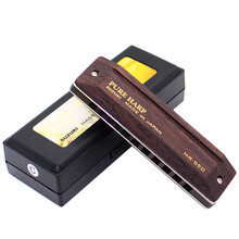 SUZUKI 铃木日本原装进口 高级演奏10孔布鲁斯口琴 木盖板琴格MR-550老款新款随机 C调-常用调式