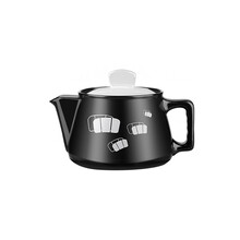 一壶百饮ZZFH-08A分体式锂辉石陶瓷配件单壶 养生中药壶煎药壶中药罐药锅 3L黑壶G