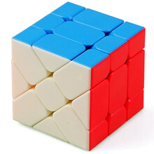 永骏魔方（YONGJUNMOFANG） 风火轮移棱三阶变幻金刚三阶魔方变体异形3阶魔方 魔方教室移棱魔方彩色