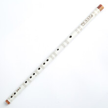 蓼风 精制演奏笛子乐器苦竹笛横笛初学入门FG调学生教学培训曲笛 【拍立减】白色G调【少儿推荐】+送全套赠品