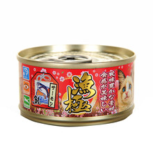 渔极ay猫罐头 幼猫罐头猫湿粮宠物罐头 猫咪猫粮罐头鱼肉主食罐头 AY22金枪鱼三鱼80g单罐