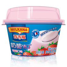 【法国百吉福 Milkana 蓝莓味 奶酪布丁 80g\/杯