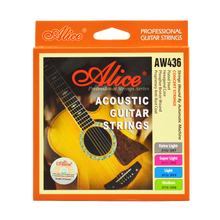 三套装爱丽丝民谣吉他弦AW436木吉他琴弦套装弦配件AW432吉它弦线 AW436SL+原装1弦3拨片+卷弦器+剪弦器
