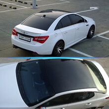 意迈- 汽车天窗膜 亮黑车顶膜加厚三层带导气槽仿车顶改色膜防水防嗮防护天窗贴膜 本田思域135*2.2米