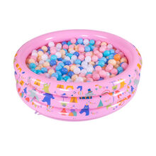 当康 充气婴儿游泳池浴盆洗澡儿童 沙子海洋球池 粉色130cm球池+100海洋球