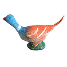 实心仿真动物模型飞禽鸟类 天鹅大雁 老鹰 鹦鹉 猫头鹰儿童玩具 小号彩斑鸠