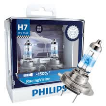 飞利浦(PHILIPS)极速光汽车灯泡大灯卤素灯远光灯近光灯雾灯2支装 H7 3500K