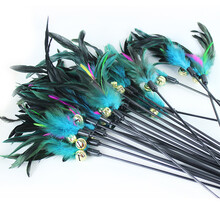 憨憨宠 猫玩具 羽毛逗猫棒玩具 弯曲弹性好耐用猫咪玩具 宠物猫咪钓鱼杆逗猫 羽毛逗猫棒