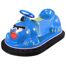 广场咪咪电瓶车新款双人亲子彩灯碰碰车室外儿童游乐设备电动玩具车设备 蓝色 高配（250瓦电机两个20安电瓶）