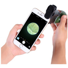 OUJIN可接手机显微镜60-100倍/200-240倍通用手机夹高倍放大镜显微镜带验钞灯 60-100倍
