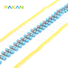 PAKAN 3W电阻器 1% 3W色环电阻 欧姆 金属膜电阻3W 33R 精度1% (10只)