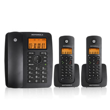 摩托罗拉（Motorola） cl101c 无绳电话机  家用无线座机 办公子母机  一拖一 C4200C 黑色一拖二