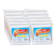 一次性棉签棒1000支装 双头化妆耳鼻清洁木棒棉签 1000支袋装