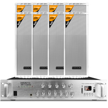 帝顿（DIDUN） 帝顿防水音柱音响 室外音响音箱 防水音柱壁挂音箱校园广播 8个60瓦音柱+700瓦蓝牙功放