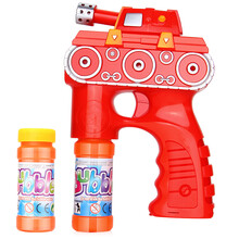 儿童电动泡泡机泡泡枪玩具小火车吹泡泡机夏季户外戏水全自动不漏水炫彩带音乐泡泡玩具 坦克+2瓶泡泡液
