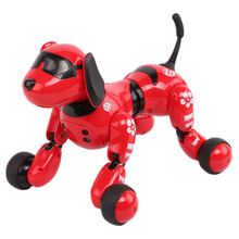 实丰 智能机器狗旺仔小六 语音控制宠物狗旺星人 会说话会唱歌跳舞电动声控玩具狗 红色