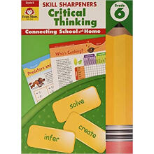 六年级批判性思维 美国加州教辅 Evan-Moor Skill Sharpeners 技能铅笔刀 Critical Thinking Grade 6 进口儿童绘本