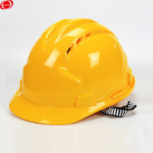谋福 9180 高强度ABS透气 安全帽工程帽 防砸抗冲击建筑防砸安全帽 （三筋透气ABS安全帽 黄色）可定制