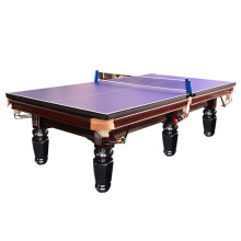 益动未来台球桌标准家庭两用台球乒乓球家用多功能台球桌天津市区免费安装 高配二合一台球桌