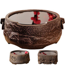 【台湾茶具陈明谦大师纯手工志野宝相花柴烧有