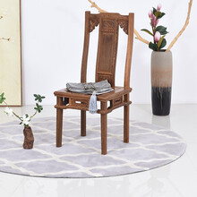 慢象红木家具非洲鸡翅木（学名：非洲崖豆木）明清古典椅子客厅家具实木餐椅中式古典靠背椅酒店餐椅办公椅 红色