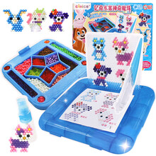 亿奇水雾神奇魔珠儿童DIY手工制作魔法珠女孩玩具拼豆豆拼图魔法水溶豆水粘珠串珠套装 中盒升级装-可爱宠物主题