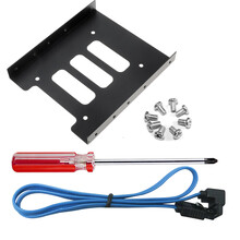 本尚网来 2.5转3.5英寸硬盘支架 数据线 螺丝刀套装 台式机硬盘架托架 兼容SSD/HDD