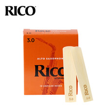 RICO 达达里奥 D'Addario RJA1030瑞扣黄盒中音 萨克斯哨片3.0号降E调Alto 10片装美国进口