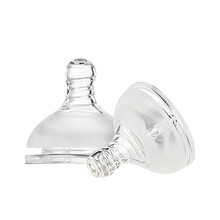 小袋鼠巴布宽口径奶嘴自然感仿母乳婴儿硅胶宝宝防胀气奶嘴 XL大十字孔宽口径【12个月+变流量】【一个装】