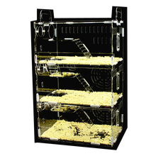 亚克力仓鼠笼仓鼠玩具相亲笼子双层三层透明仓鼠笼子超大别墅 三层小号空笼