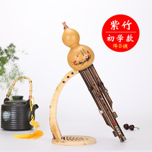 竹林丰 葫芦丝紫竹白铜三音防摔葫芦丝 成人初学者专业演奏民族乐器可拆卸 紫竹经典款降b调+琴盒+全套配件+教学资料