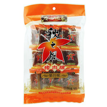 广州酒家利口福 猪肉棒 猪肉脯 牛脯 包装 猪肉干 牛干 休闲办公零食零嘴 90g果汁猪肉脯