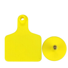 智牧人 耳标牌 耳标号牌可定制 激光带字不带字猪防疫耳标订制  铜头 养殖标识管理 黄色不带字牛耳标