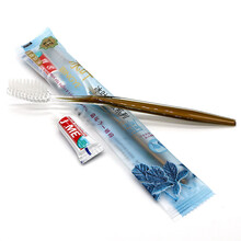 100套一次性牙刷牙膏套装宾馆酒店洗漱用品家用待客软毛二合一牙具 100套装