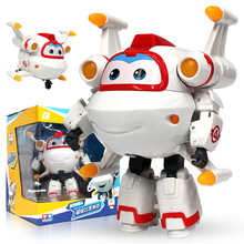 奥迪双钻 超级飞侠玩具第9季超级宠物变形机器人佩佩雷克金小子套装乐迪包警长 新款大变形机器人-米克