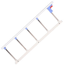 红芯 防掉床护栏 医用护理床护栏 1.8米可折叠床挡板成人床栏杆儿童防摔护栏围栏 免打孔五挡一只+2个底座HD81-E